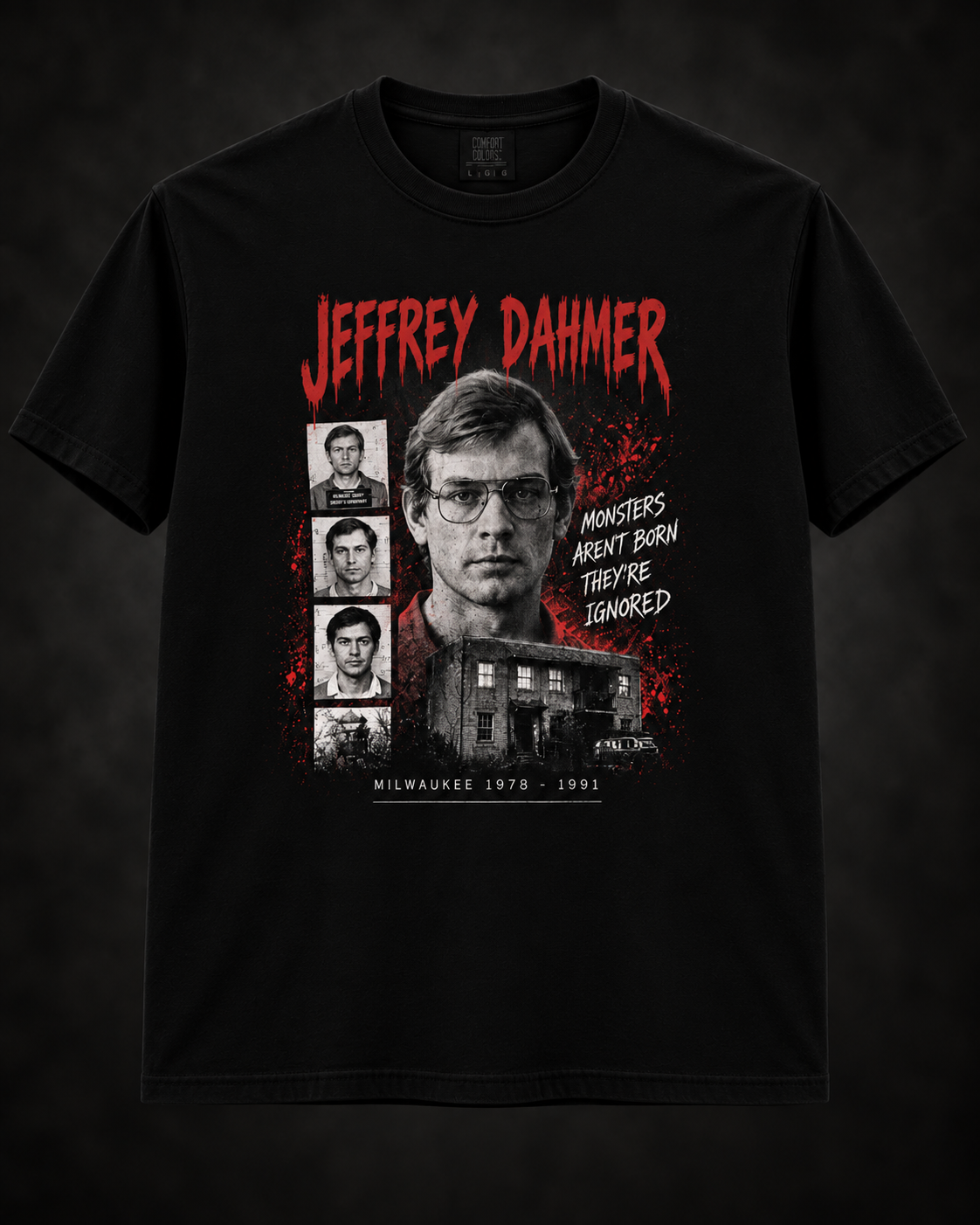 Jeffrey Dahmer True Crime Graphic T-Shirt