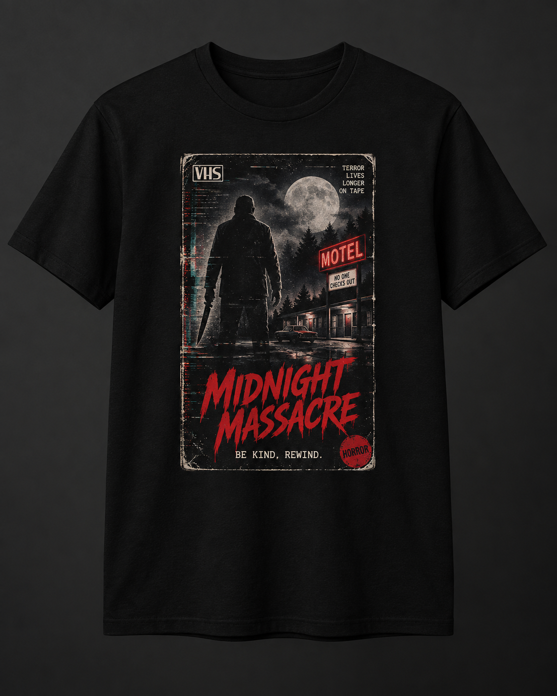 Midnight Massacre VHS horror T-Shirt