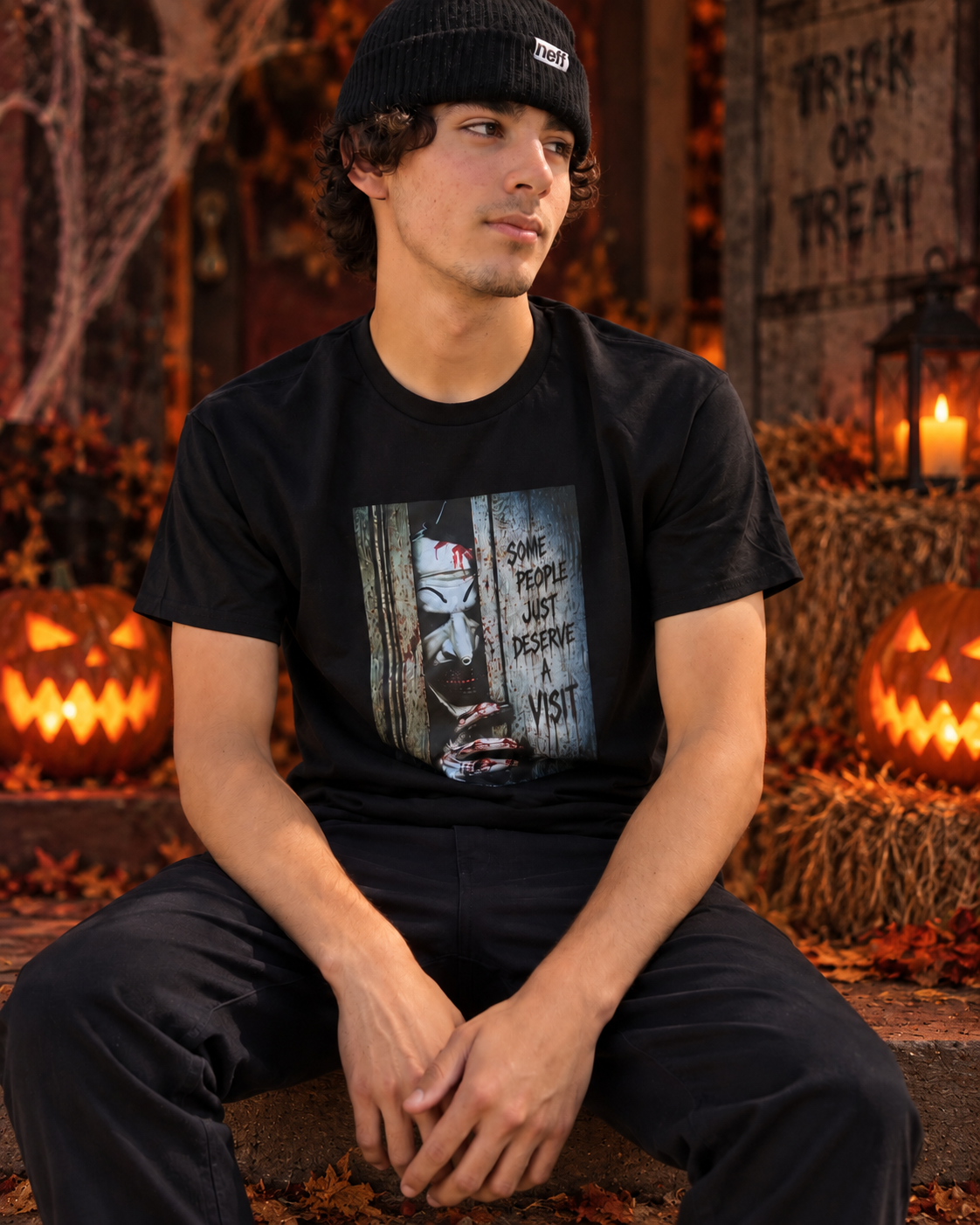 Some People just Deserve a visit Horror T_Shirt