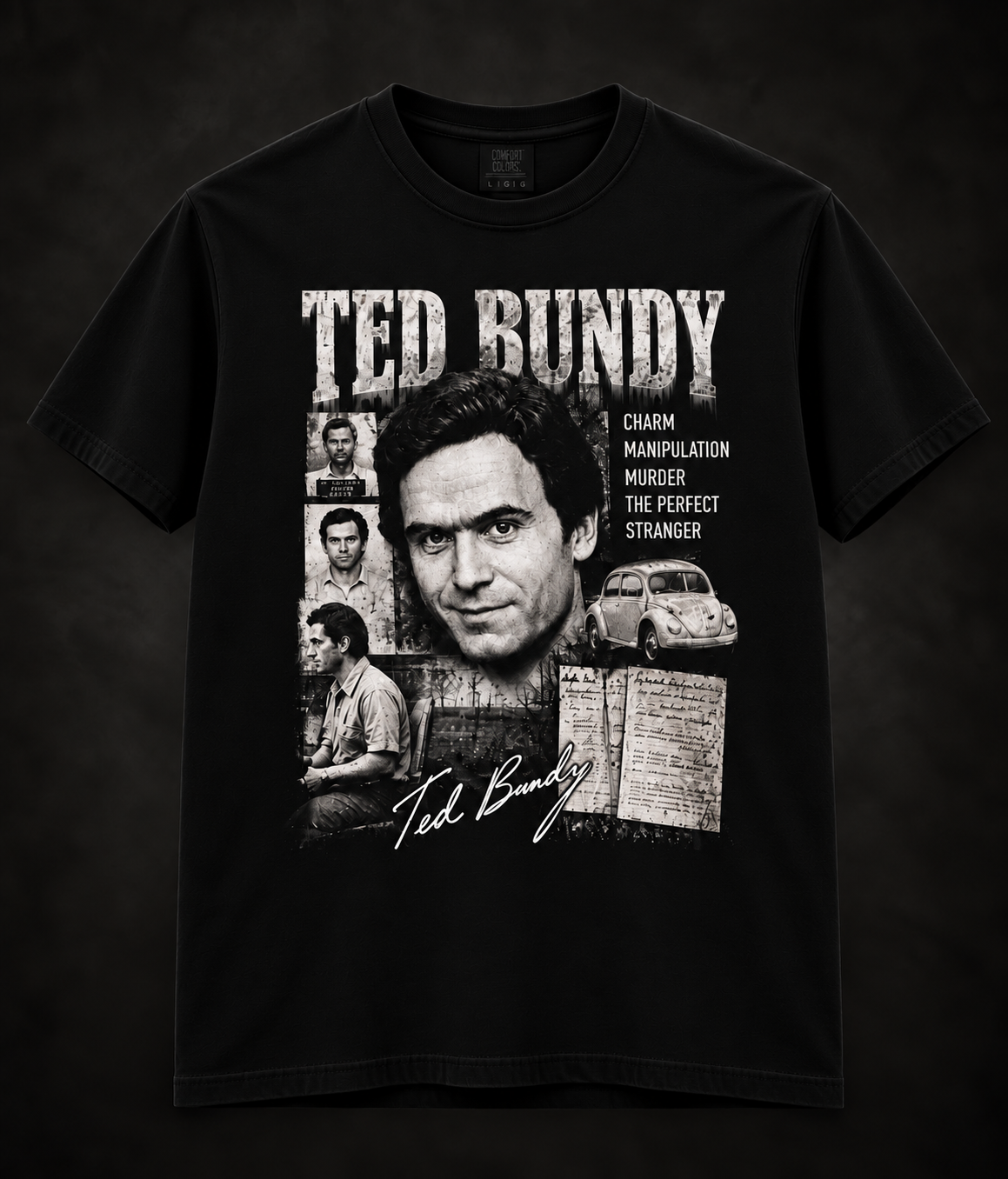Ted Bundy True Crime Graphic T-Shirt